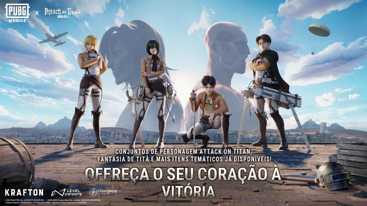 PUBG Mobile launches collaboration with Attack on Titan